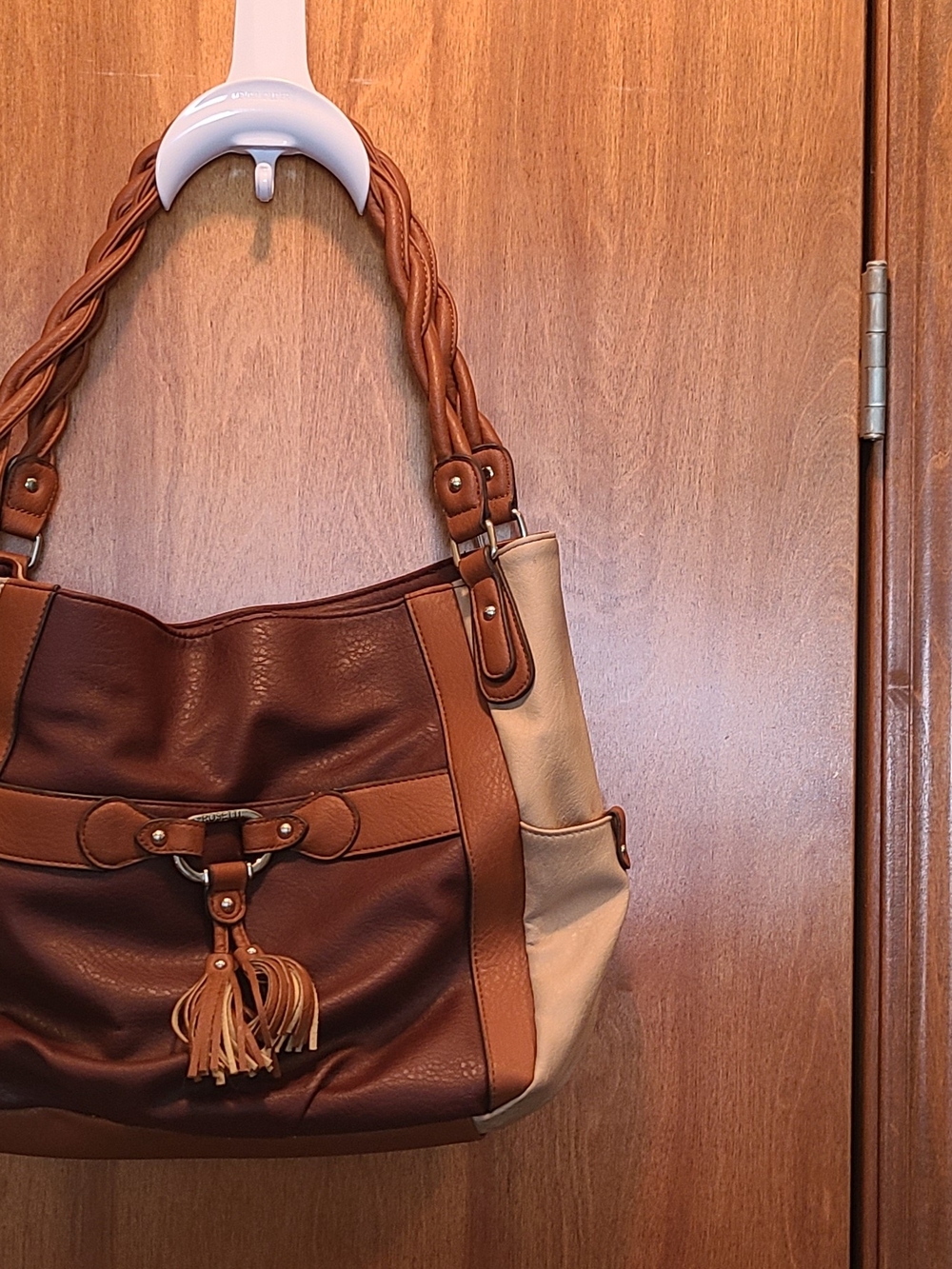 Rosetti Brand Women’s Two-Tone Brown & Cream Shoulder Bag